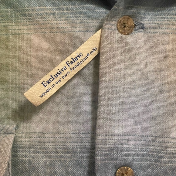 Pendleton NWT Women’s XXXL Eco-Wise Wool Blue Plaid Button-Up Shirt Blue Gray - Picture 4 of 12